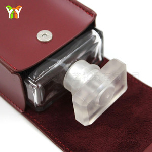 Shenzhen manufacturer <b>customizes</b> PU perfume cases, Korean style minimalist <b>lipstick</b> protectors, mini perfume bags. - Product Image 2