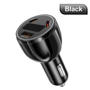 USB+Tipo-C PD 2.0 QC3. Cargador de Coche de Carga Rápida con Pantalla LED Digital, Compatible con Portátiles, Material de PC Ignífugo - Product Image 5