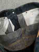 Jeans évasés pour hommes en denim selvedge américain rétro, de haute qualité, lavés, avec design original Bull Selvage, vente en gros OEM