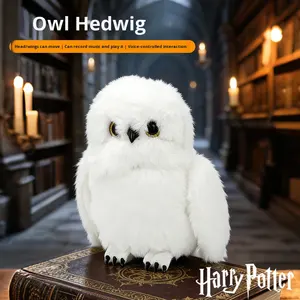 Peluche interactive à commande vocale Hibou Hedwig de <span class=keywords><strong>Harry</strong></span> <span class=keywords><strong>Potter</strong></span>, modèle Hibou des neiges, pour le cinéma, de Beijing Universal - Product Image 5