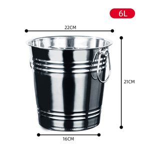 Thanh công cụ bên rượu vang mát xô thép không gỉ Ice Cube bia kim loại xô đá cho các bên - Product Image 5