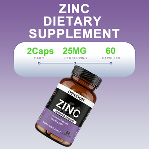 Capsules de <span class=keywords><strong>zinc</strong></span> 25 mg par portion (2 capsules) - 60 capsules, soutien immunitaire pour adultes, peau saine, complément alimentaire |   OEM/ODM Privé - Product Image 5