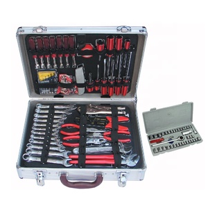 Juego <span class=keywords><strong>de</strong></span> Herramientas <span class=keywords><strong>de</strong></span> Mano <span class=keywords><strong>de</strong></span> Aluminio <span class=keywords><strong>de</strong></span> 104 Piezas, Maletín <span class=keywords><strong>de</strong></span> Herramientas <span class=keywords><strong>de</strong></span> <span class=keywords><strong>Taller</strong></span> con Material CR-V, Personalizable OEM - Product Image 1