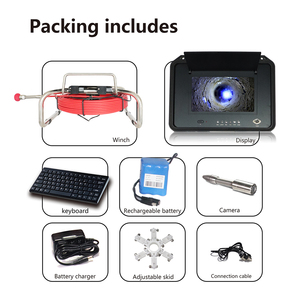 20M Kabel Auto-Nivellering 512Hz Zender En Ontvanger Afvoer Camera Geavanceerde Rioolleiding Camerakit Met Dvr - Product Image 5