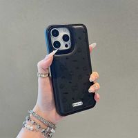 Coque de téléphone pour iPhone 11, 15, 16, 17 Pro Max, motif chat mignon avec nœud, pour filles, impression UV, protection intégrale