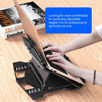 OEM et ODM Support d'ordinateur portable N2 8 vitesses de réglage rabattable et vers le bas avec plateau tournant Support d'ordinateur portable en plastique durable