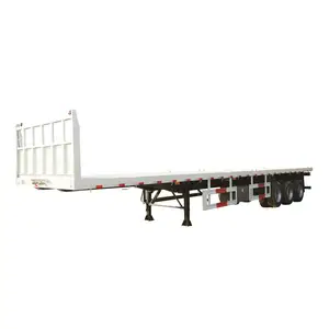 Made In China Ali Baba Industriële Zwanenhals Container Chassis 28 Ft Flatbed Semi Trailer