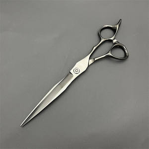 Tijeras profesionales para el cabello de 7 pulgadas, acero inoxidable 440C, para peluquería canina, tijeras de belleza, diseño de hoja plana de alta calidad - Product Image 3