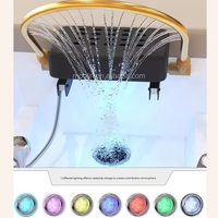 MOOLIN Lit de lavage de luxe moderne pour salon, équipement professionnel avec bac de lavage et vapeur pour soins capillaires et massage thaïlandais