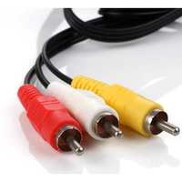 AV-Kabel für PS2, Audio-Video-Komponentenkabel, 3 RCA TV-Anschlusskabel für PS1/PS2/PS3 Spielkonsolen