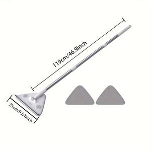 Pack 360 °   Nettoyeur de vitres rotatif avec perche télescopique et lame de type raclette robuste - <span class=keywords><strong>Hauteur</strong></span> réglable - Product Image 1