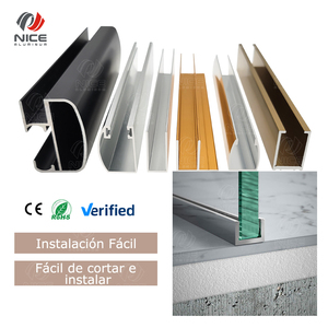 Profilo a U Personalizzato in Vetro per Decorazione in Alluminio Serie 6063 - Product Image 1