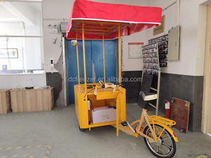 Carretto Gelati di Alta Qualità con Congelatore a Pozzetto Alimentato a Energia <span class=keywords><strong>Solare</strong></span>, Triciclo Mobile a 3 Ruote per Gelati, Ghiaccioli e Bevande Fredde - Product Image 2