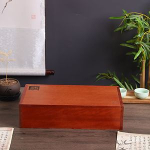 Boîte à thé universelle en bois d'Okoumé de qualité supérieure, style vieilli et rétro, pour thé Pu'er, boîte d'emballage pour thé Baihao Yinzhen - Product Image 5