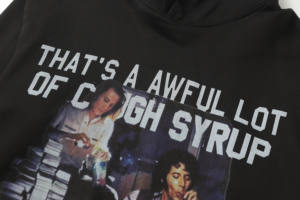 New Arrival <b>Top</b> Quality Heavyweight 100% Cotton Men's Hoodie THAT'S AWFUL LOT COUPH SYRUP Classic Printing Hoodies for Men - Product Image 6