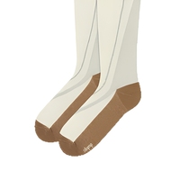 Chaussettes de compression sportives pour femmes, hauteur genou