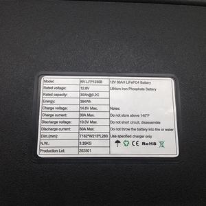 Batería <span class=keywords><strong>de</strong></span> litio Lifepo4 12V 30ah 50ah 100ah 150ah 200ah con maleta IP55 para barco marino eléctrico - Product Image 6