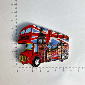 Aimants de réfrigérateur en résine 3D avec points de repère multi-villes du Royaume-Uni - <span class=keywords><strong>Londres</strong></span>/Ecosse/Blackpool, souvenir de <span class=keywords><strong>voyage</strong></span>, cadeau moderne et durable, imprimé en typographie - Product Image 2