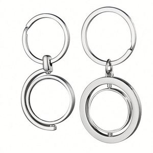 Free Design <b>Custom</b> Key Chain Promotional 360 Degree Rotate Souvenir Keychain Bag Car Keychain Metal Spinning Keychain - Product Image 4