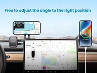 Support de téléphone universel pour voiture, compatible avec l'écran, adapté à Tesla Model 3 Model Y, support magnétique de haute qualité