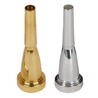 Flugelhorn Mouthpiece 7C Model Copper-Based Brass Gold-plated Heavy-duty Bullet Head Instrument Accessory
