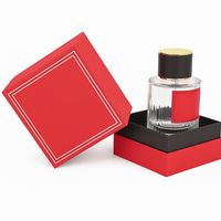 Design haut de gamme personnalisé unique orange luxe classiques en gros boîte d'emballage de parfum imprimé logo