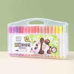 OEM供应商定制软质塑料亚克力画笔套装记号笔专业艺术涂鸦标记笔用于绘画 - Product Image 5