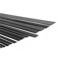 Barre plate en fibre de carbone pultrudée haute résistance, longueurs 500 mm et 1000 mm, épaisseurs 6/10 mm, pour cerfs-volants et avions RC