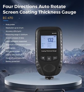 Medidor de Espessura de Revestimento de Pintura Automotiva e Eletroplaca Metálica com Sonda Interna - Product Image 4