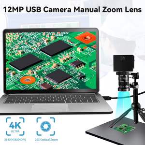 เว็บแคม USB 12MP 4K 1080P 120fps กล้องความเร็วสูง ซูมแบบแมนนวล 10 เท่า (5-50 มม. CS-Mount) ถ่ายภาพระยะใกล้, เว็บแคม UVC สำหรับพีซีแบบเสียบใช้งานได้ทันที - Product Image 2