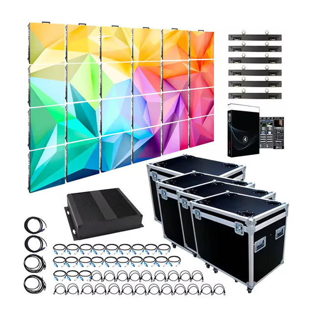 P4 P6.67 LED Screen High Brightness Waterproof LED Video Wall 500*500mm Full Color Outdoor Rental LED Screens