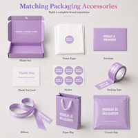 Caja de Cartón para Envíos Postales Personalizada con Logotipo, Color Morado, para Cosméticos, de Lujo, para Comercio Electrónico