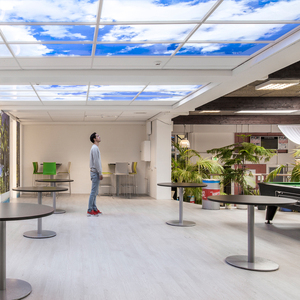 Bbier lõm dẫn bảng điều chỉnh thay đổi độ sáng mỏng xuống bầu trời xanh đám mây Skylight Bảng điều chỉnh ánh sáng Trần khuếch tán nhựa bao gồm thay thế - Product Image 3