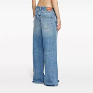 Pantalones Vaqueros Anchos Desgastados de Estilo Vintage para Mujer, Venta al por Mayor, Alta Calidad, Sexy, Casuales, 2025 - Product Image 3