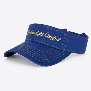 Casquette de soleil incurvée en polyester avec logo personnalisé imprimé en feuille d'or, imperméable, séchage rapide, pour le golf, le cyclisme et les voyages - Product Image 1