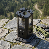 Réchaud de camping compact et portable en métal sans fumée, pour brûler des granulés de bois, foyer extérieur pour camping et fêtes