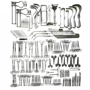 Instrumen operasi perut laparotomi set, instrumen bedah kualitas tinggi 197 untuk memeriksa organ perut
