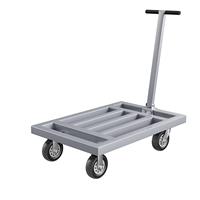 Chariot à roulettes multifonctionnel à tube carré, capacité de charge lourde, chariot de manutention ergonomique