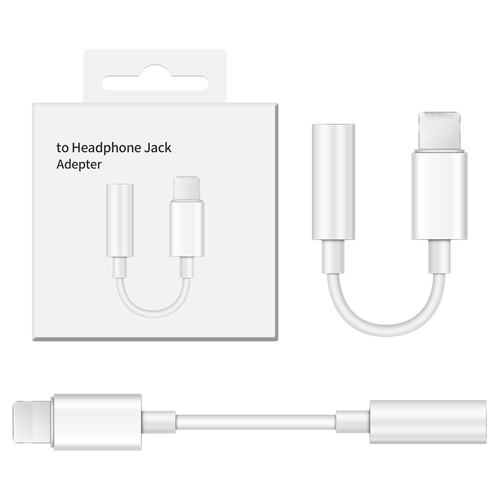 Адаптер для наушников с подсветкой и разъемом 3,5 мм для iPhone