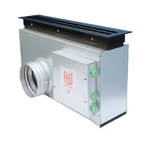 供应排气壁装可调线性槽扩散器增压箱制造商皇家服务马特黑色工业