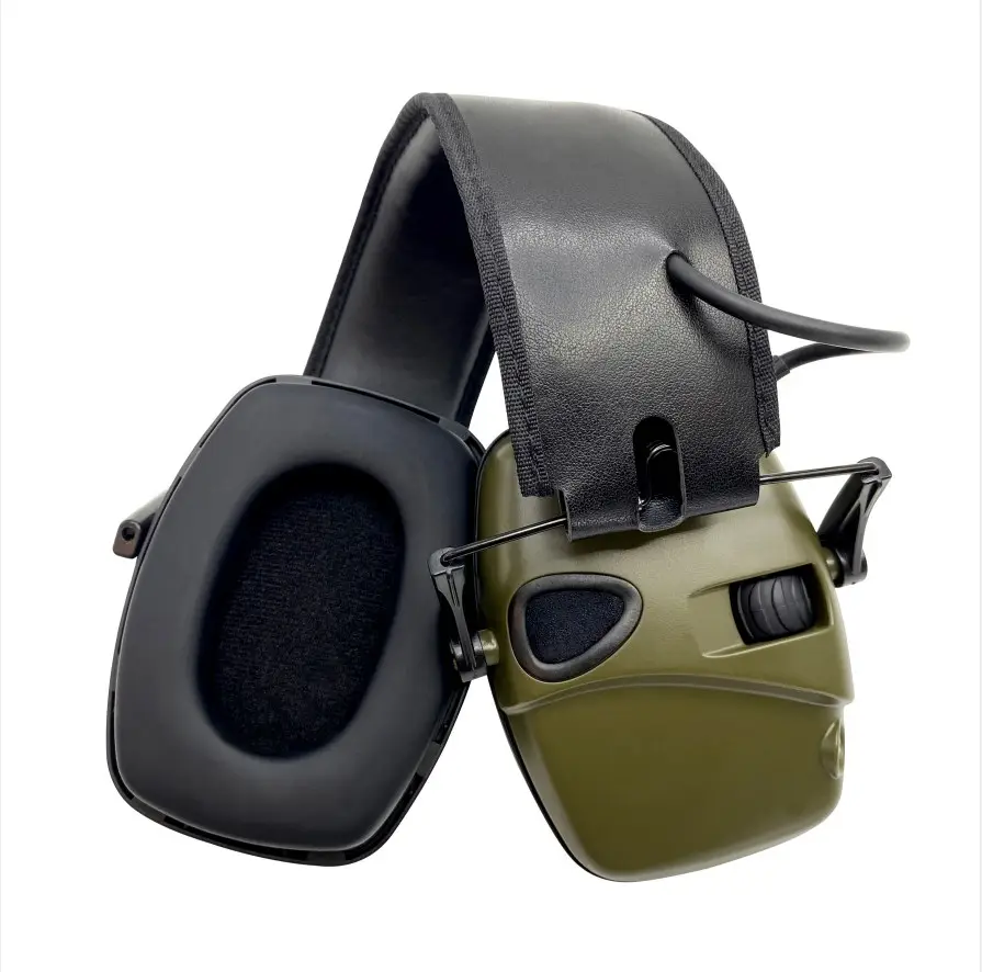 Электронные шумоподавляющие наушники для стрельбы, тактические наушники для защиты слуха, подходящий шлем