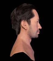 Masque facial masculin en silicone hyper-réaliste pour homme, Halloween, travestissement, cosplay, fête, masque intégral en silicone réaliste