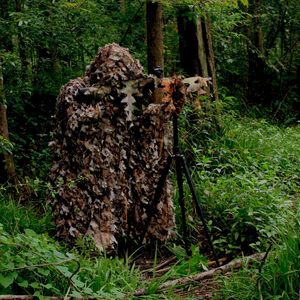 AUSCAMOTEK 3D Leafy <b>Poncho</b> Ghillie Suit Camouflage Cloak Cape Waterproof Hunting Wear <b>Men</b> - Product Image 3
