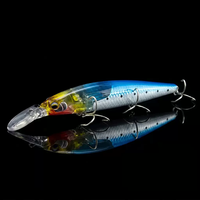 Leurre Bionique Longue Portée Crankbait Minnow Scintillant Laser-Auréole Coulant Appât Artificiel Dur Hameçons 16 cm 28 g Pêche en Eau Douce