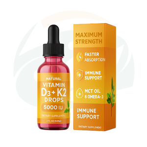Gocce di Vitamina Naturale OEM Top Healthy 100% Pure Vitamina <span class=keywords><strong>D3</strong></span> K2 per Ossa Forti Gocce di Vitamina <span class=keywords><strong>D3</strong></span> K2 Liquida - Product Image 3