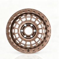 Nuevas Llantas de Aluminio Forjado Modificadas de 17x8.5 con Múltiples Radios en Bronce Mate para SUVs, Garantía de 5 Años