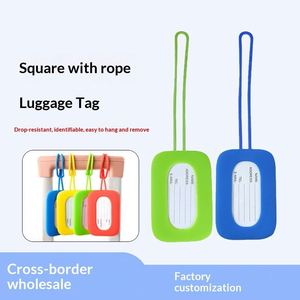 Étiquettes de bagages en silicone personnalisées avec logo promotionnel, cartes d'identité - Imperméables, ultra-légères, résistantes à l'usure pour les voyages et l'aéroport - Product Image 3