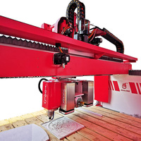 Machine à découper les éviers en granit HUALONG Machinery HKNC-450+ Machine à découper la pierre de marbre Machine à découper à pont CNC 5 axes avec gravure par routeur