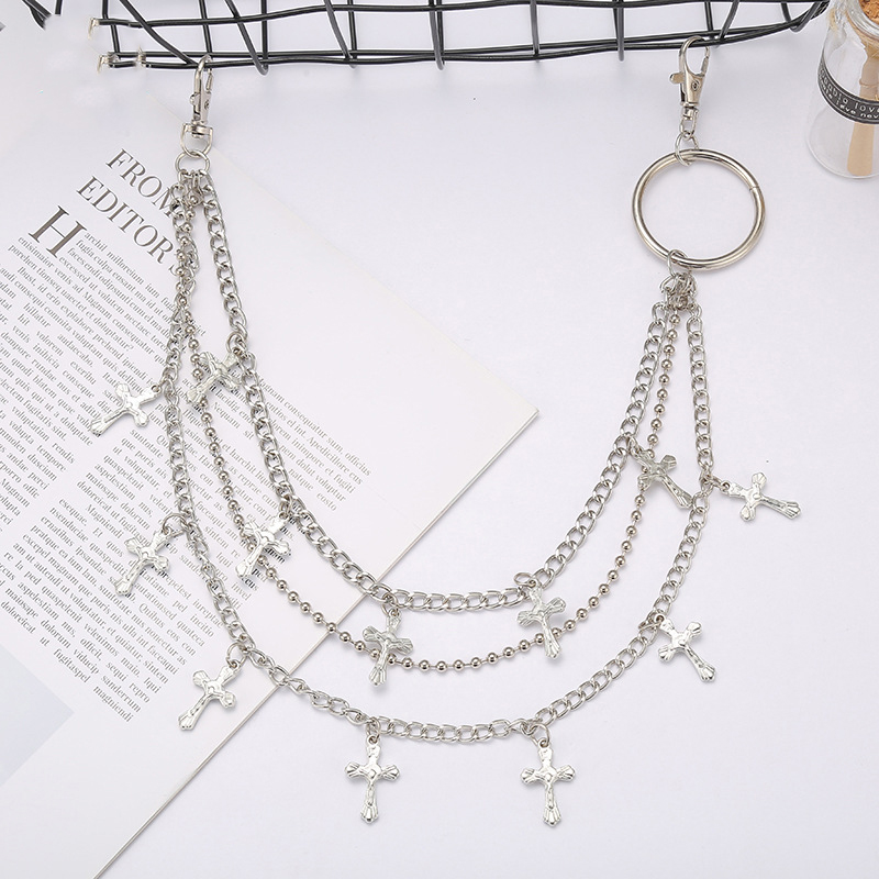 小物 Mad Punk Cross Chain n Belt Arm Cover Punk Cross Waist Belt Chains - Rapper Favorite Accessories