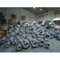 Événement Décor Réfléchissant Brillant Flottant Argent Or Miroir Ballon Gonflable Grande Sphère Miroir Gonflable Boule Disco